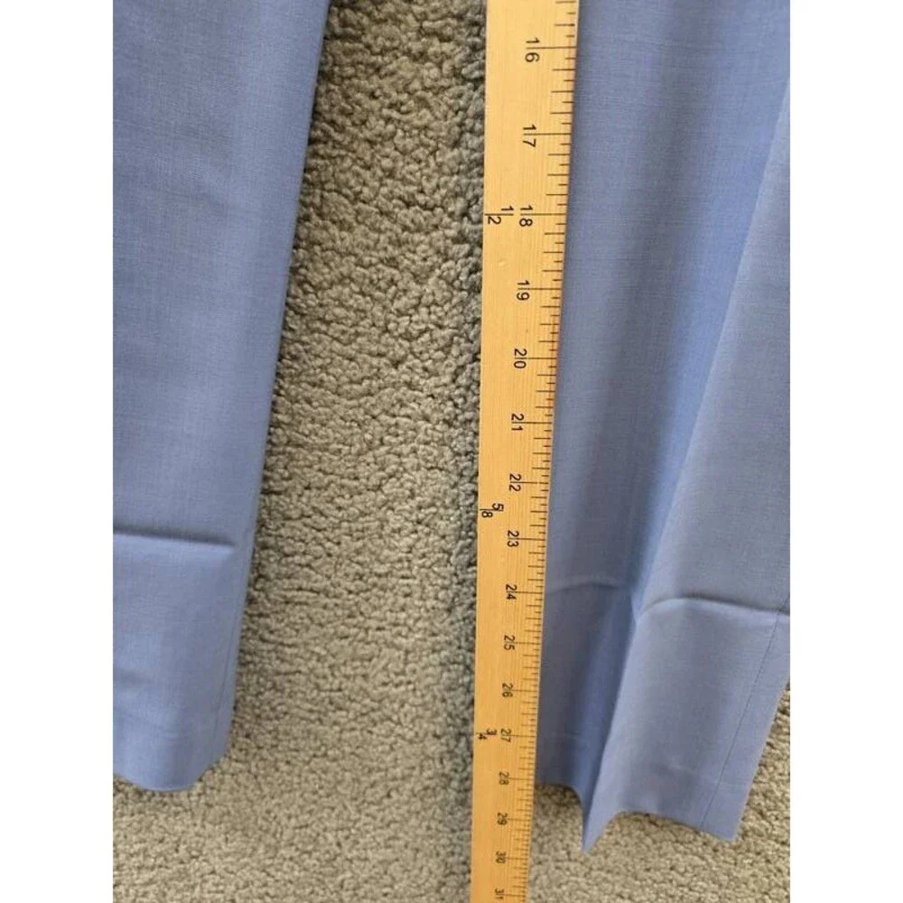 Bar III Wool Blend Slim-Fit Suit Pants Men's 29X30 Light Blue Button Closure